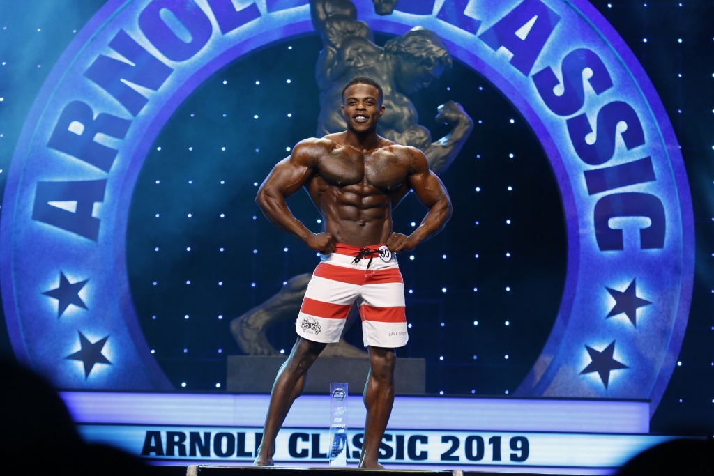 2019 Arnold Men's Physique Champion Andre Ferguson Photo by Dave Emery.JPG